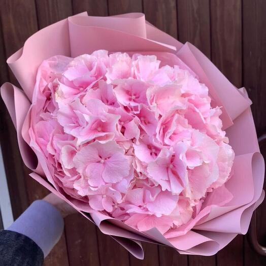 Букет с розовой Гортензией 🌸