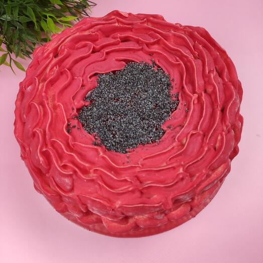 Mac Lingonberry mousse cake-yogurt
