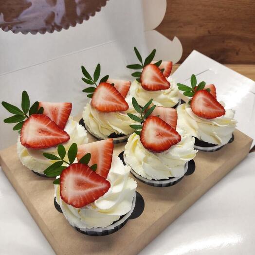 Conjunto de cupcakes de Terciopelo Rojo