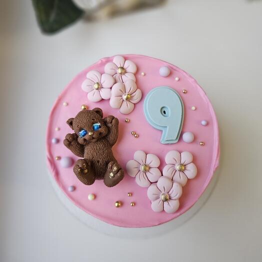 Bento cake , teddy bear cake, birthday cake, chocolate figurine