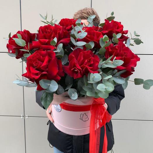 Box of French roses "Paris"