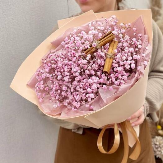 Bouquet of gypsophila