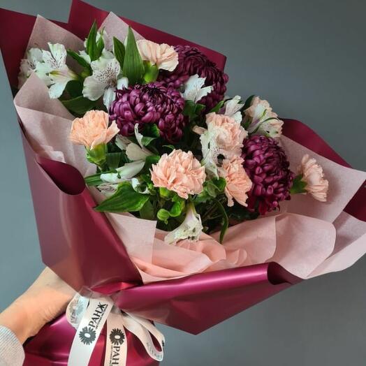 Букет "Альпийский пикник" от цветочного магазина Оранж Алматы