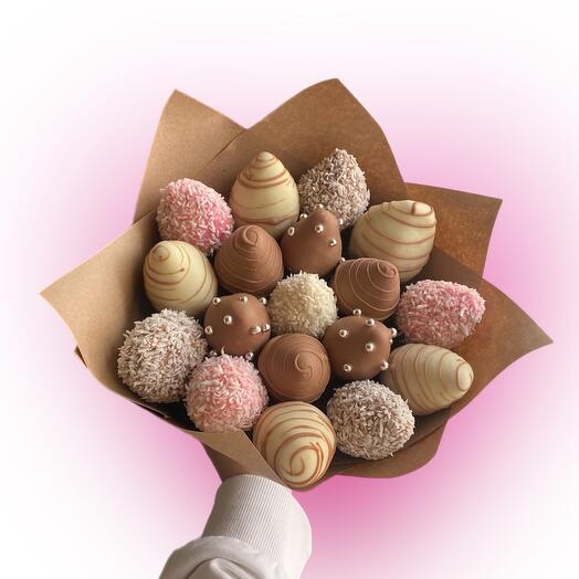 Ramo de fresas en chocolate💖