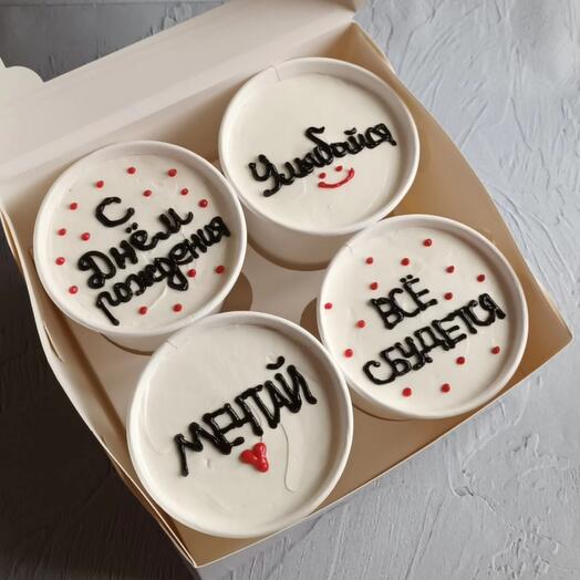 Тортики в стаканах на день рождения