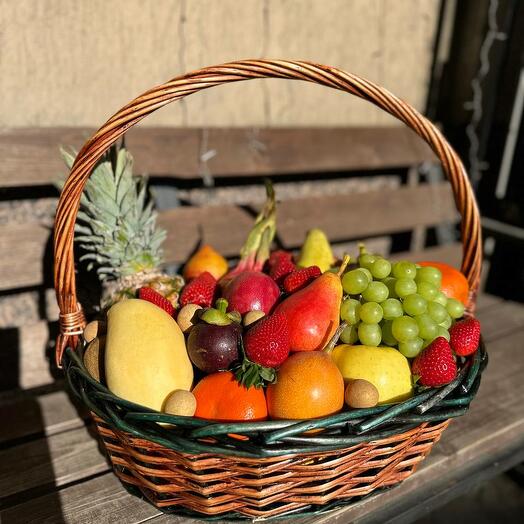 Cesta de fruta grande (mezcla de frutas)