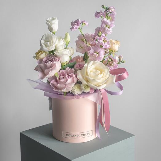 Цветы в коробке «флер воспоминаний»