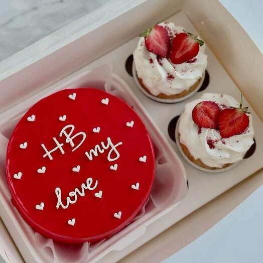 Сладкий  набор бенто+ капкейки