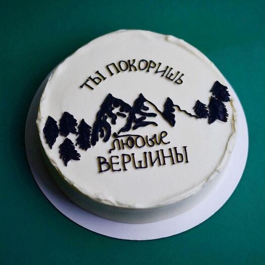 Большой бенто-торт «Ты покоришь любые вершины»