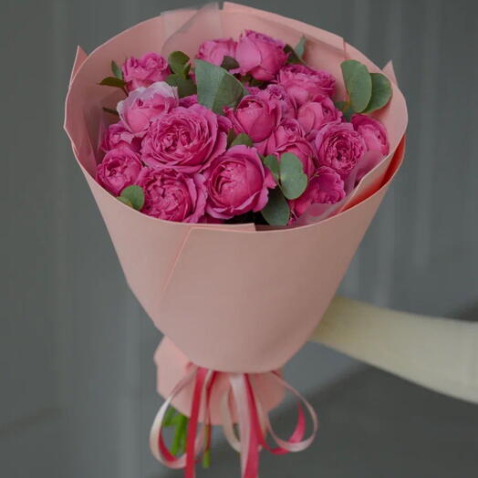 Букет «Мисти Баблз» с эвкалиптом