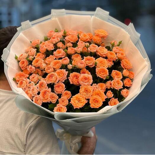 Orange Spray Roses