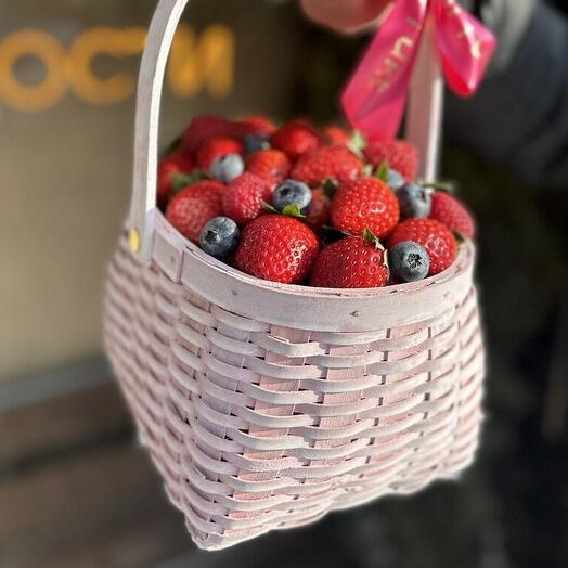 Cesta de fresas