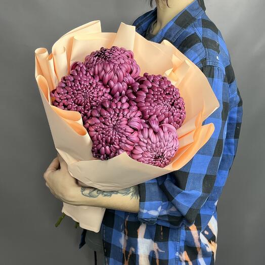 Хризантемы бигуди 5шт