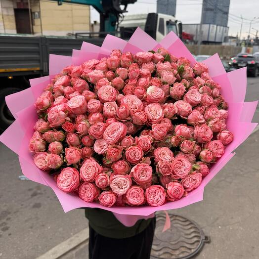 Кустовые розы 45шт