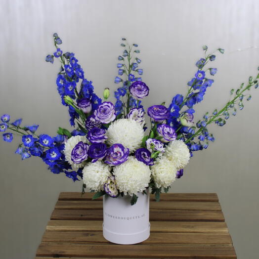 Delphinium Lisianthus Chrysanthemum Box