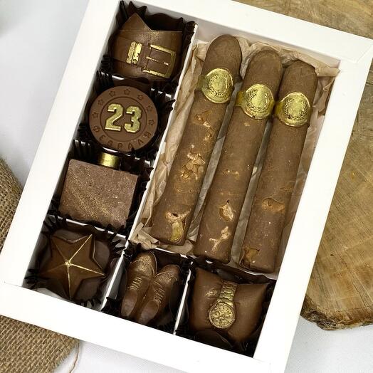 Шоколадные сигары 23 февраля