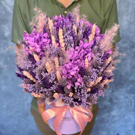 Композиция из сухоцветов Violet