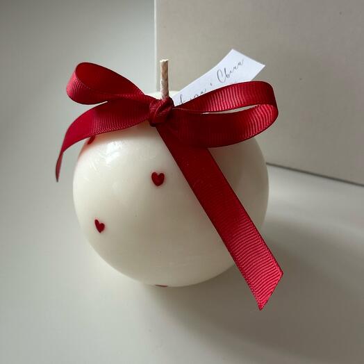 Свеча шар из соевого воска | Любовь | AROMA + СВЕЧИ