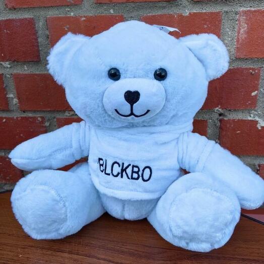 Маленький белый мишка 30 см BLCKBO