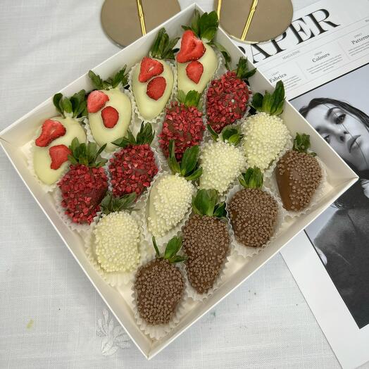 Chocolate-covered strawberries are magic