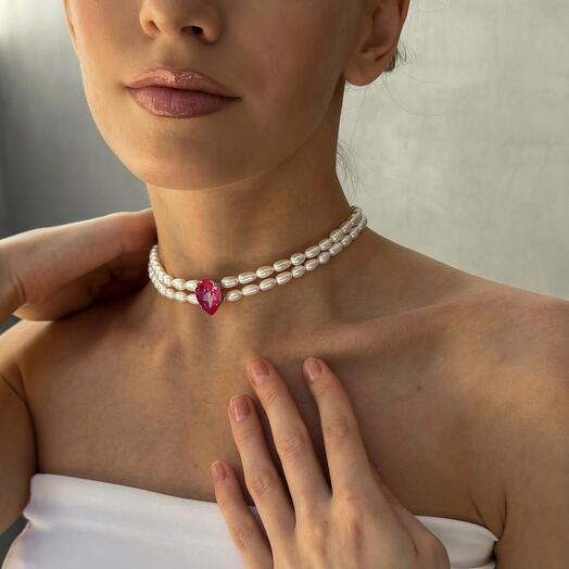 Ожерелье с кристаллом Swarovski