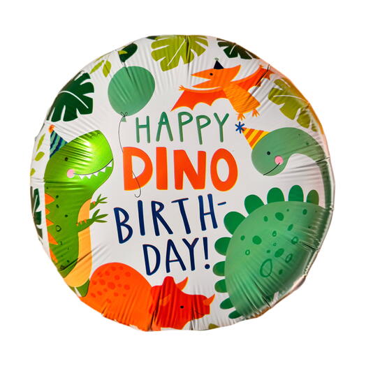 Воздушный шар гелий С ДНЕМ РОЖДЕНИЯ динозаврик. Helium foil balloon HAPPY DINO-BIRTHDAY
