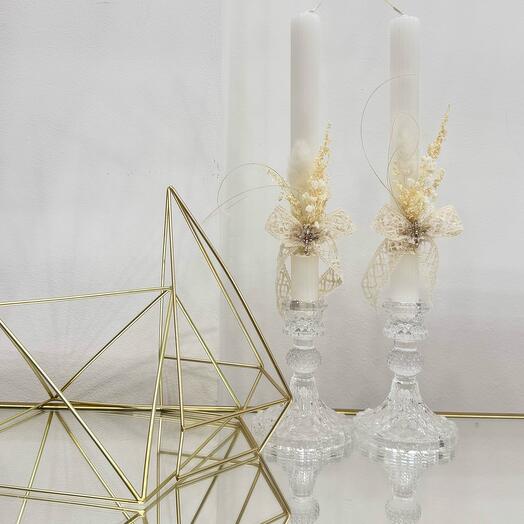 Decorative Lace Candles
