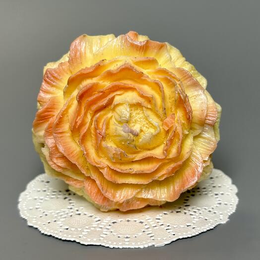 Декоративная свеча из кокосового воска Rose Candle 4 ручной работы