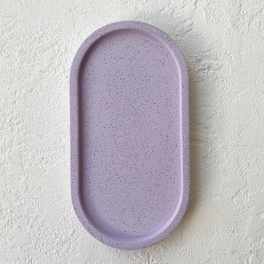 Поднос из гипса ручной работы «Oval»