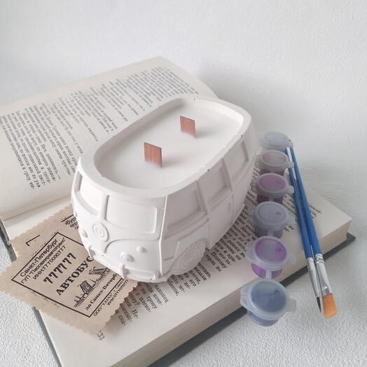 Свеча автобус- раскраска