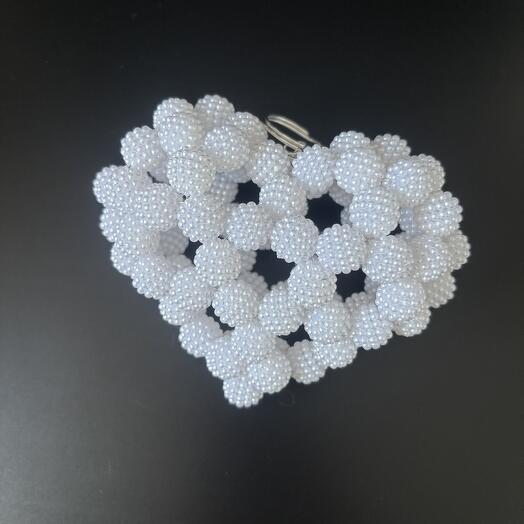 Брелок обвес «Белое Сердце»