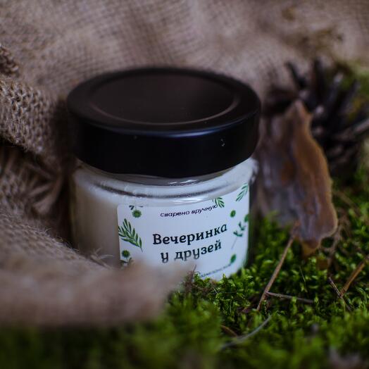 Соевая свеча с ароматом Розовое шампанское. 100мл