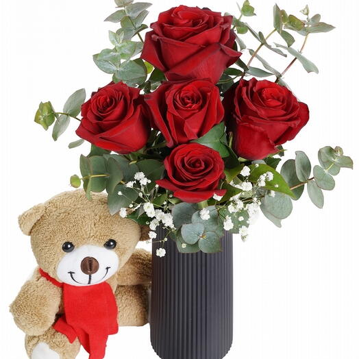 KIRMIZI GÜL VE TEDDY