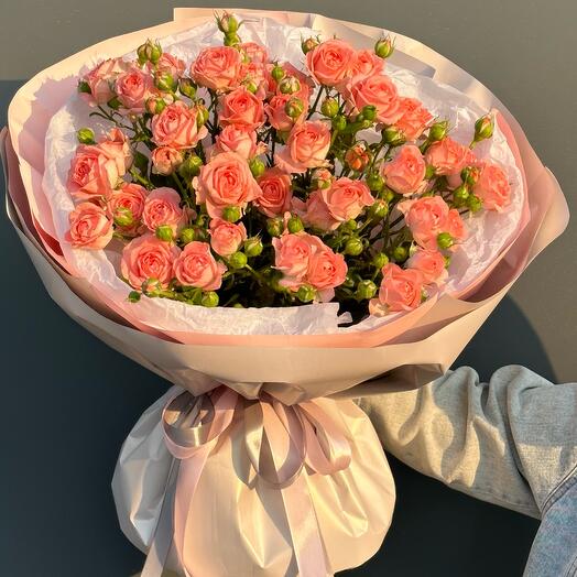 Монобукет  из кустовых роз😍