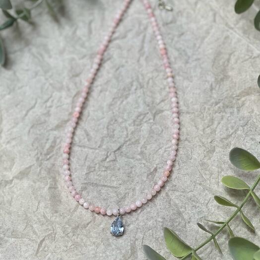 Колье с подвеской из фианита