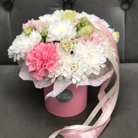 Коробочка с эустомой 🌸