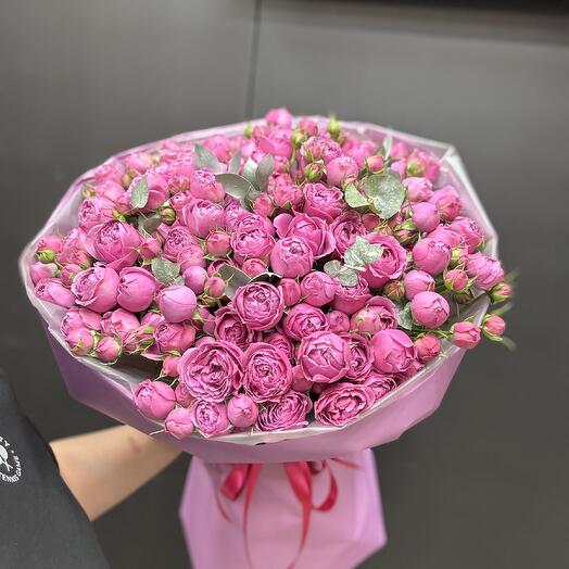 Мини пиончики 29 с эвкалиптом