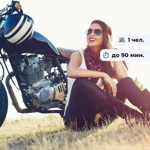 Дерзкий образ. Фотосессия на мотоцикле