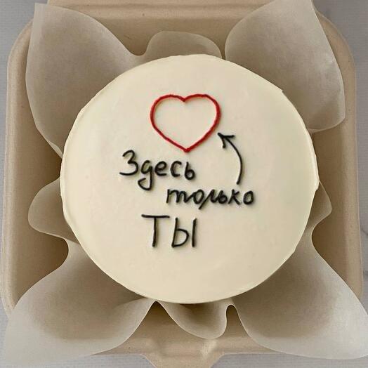 Бенто торт с сердцем