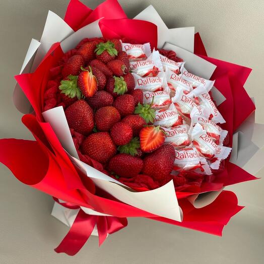 Сладкий букет "Для неё" девушке, маме, коллеге, друзьям 🎁🍓♥️