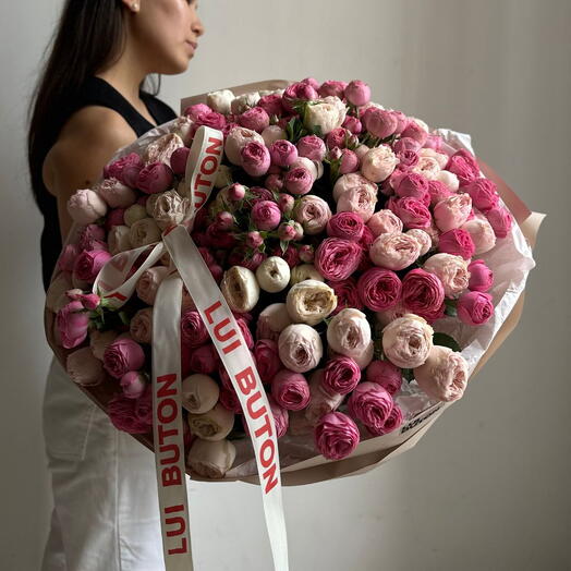 Букет "51 кустовых роз микс"