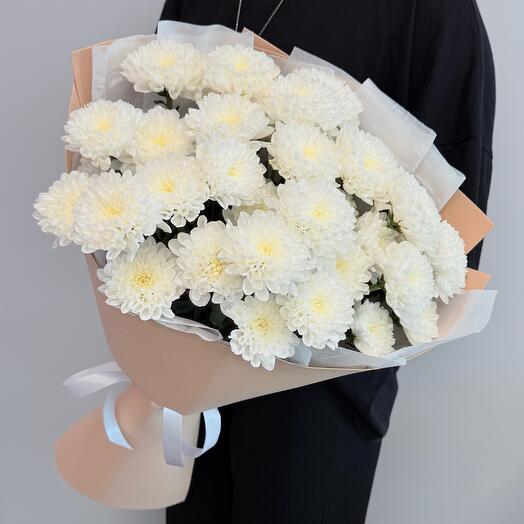 Букет белая хризантема