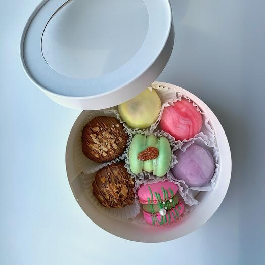 Моти макарон картошка 7 шт круглая коробочка