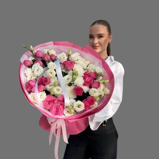 Букет Малиновая нежность