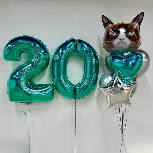 Шары 20 лет девушке