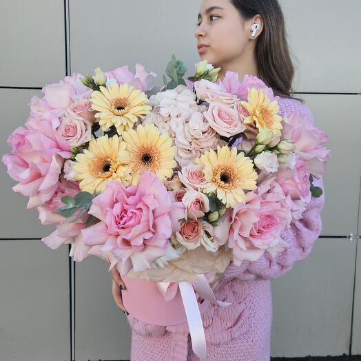 Цветы в коробке Toy my💝С любовью