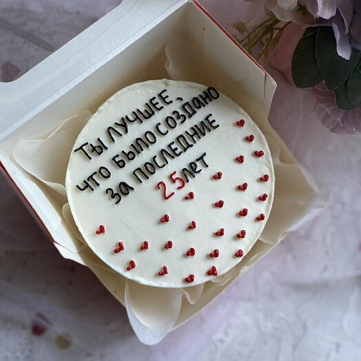 Бенто торт на день рождения с сердечками ♥️