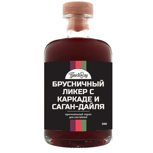 Сироп Flavor Bay 500 мл Брусничный Ликер с Каркаде и Саган-Дайля