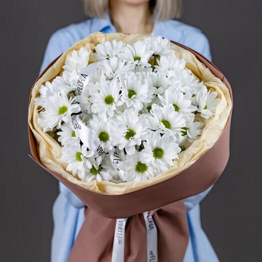 Букет из кустовой хризантемы Бакарди