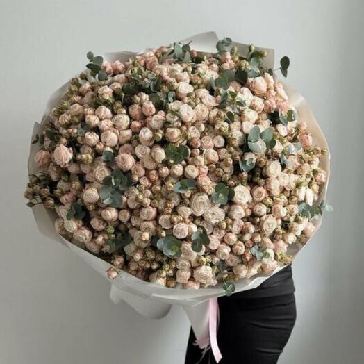 Пионовидная кустовая Роза 101шт